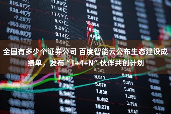 全国有多少个证券公司 百度智能云公布生态建设成绩单，发布“1+4+N”伙伴共创计划