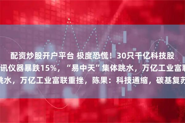 配资炒股开户平台 极度恐慌！30只千亿科技股全线杀跌，“股王”联讯仪器暴跌15%，“易中天”集体跳水，万亿工业富联重挫，陈果：科技通缩，碳基复苏才是正道